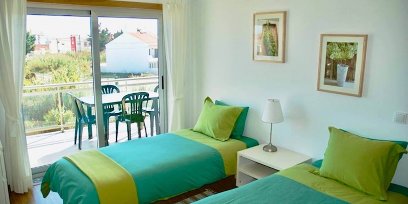 Twin Bedroom With Balcony