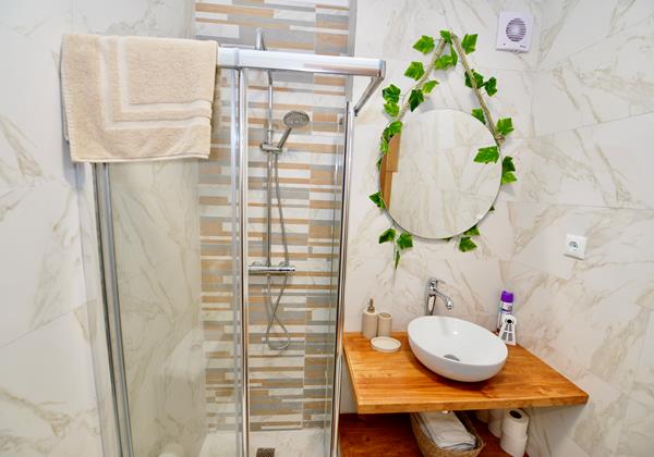 Violet Apartment Shower Room