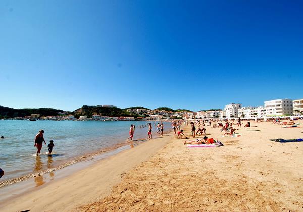 Sao Martinho In The Summer Time Ocean