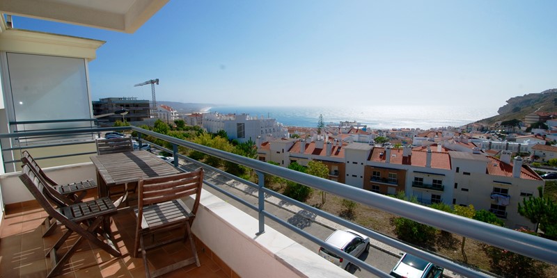 Balcony with breathtaking view over Nazaré