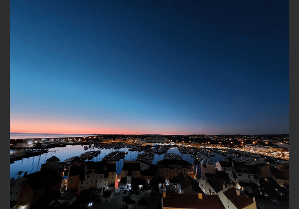 Algarve Vilamoura Luxury Holiday Apartment Marina Mar Bela Vista Nightview Over Vilamoura Marina