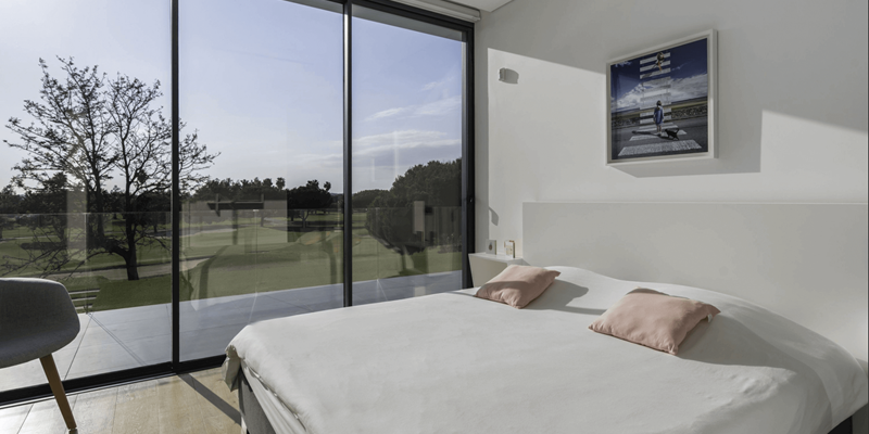 Algarve Vilamoura Luxury Holiday Villa Colinas Do Golfe 1St Floor Middle En Suite Bedroom With View Over Laguna Golf Course