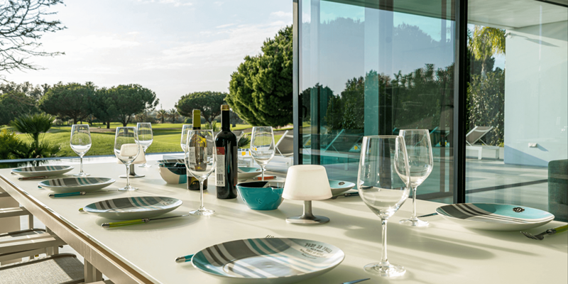 Algarve Vilamoura Luxury Holiday Villa Colinas Do Golfe Outdoor Dining Area