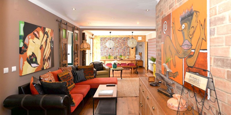 Private Holiday Villa Nazare Casa De Norte Living And Dining Room Area