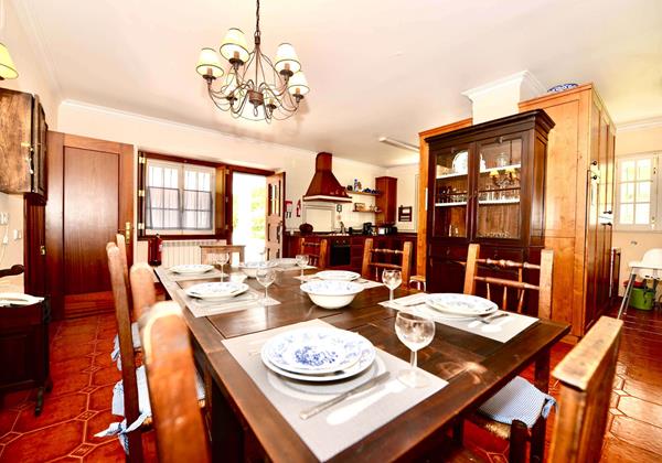 Kitchen Dining Area In The Quinta Da Barreira On The Silver Coast Of Portugal