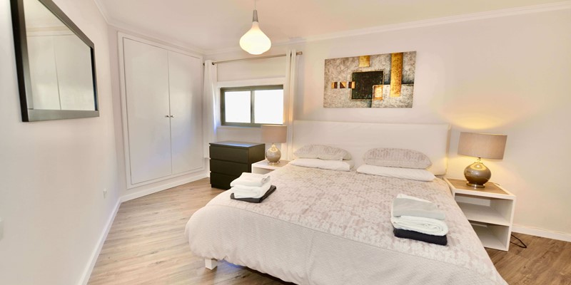 King Bedroom 1 Palm Tree Apartment SMP Holiday Rentals