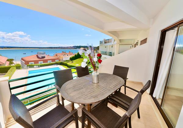 Balcony With View Over The Bay Sao Martinho Do Porto Portugal
