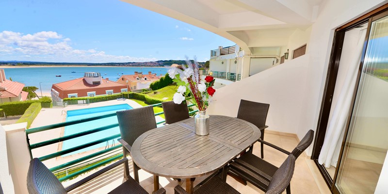 Balcony With View Over The Bay Sao Martinho Do Porto Portugal