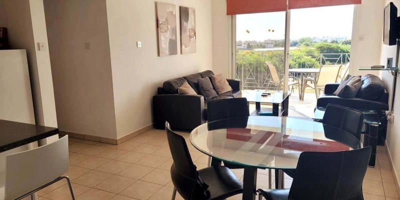 Dining Area Of Seascape Apartment Cyprus
