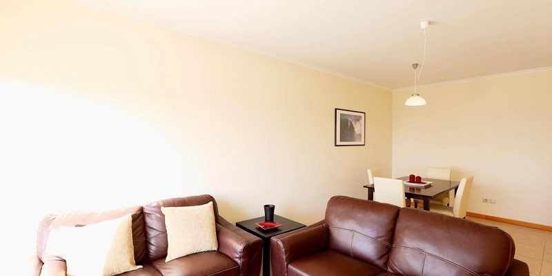 Lounge with comfortable seating in Nazaré