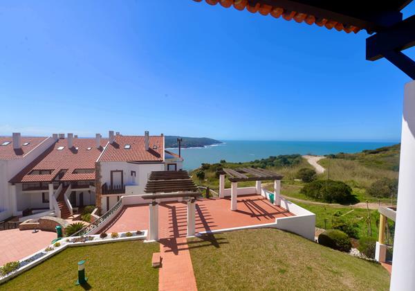 View From First Balcony Apartment In Gilmafacho Sao Martinho Do Porto Portugal