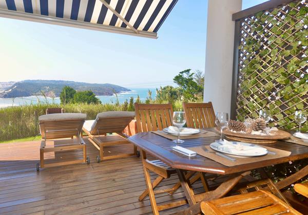 Terrace With Private Dining Area Apartment Sunset Holiday Rental In Sao Martinho Do Porto Portugal