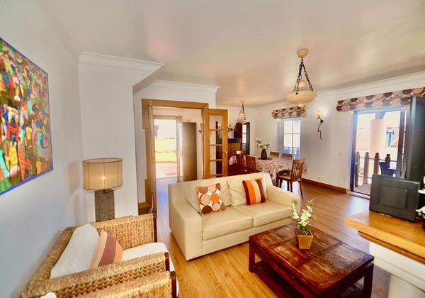 Lounge Space Of Ship Apartment For Holiday Rentals In Sao Martinho Do Porto Silver Coast Portugal