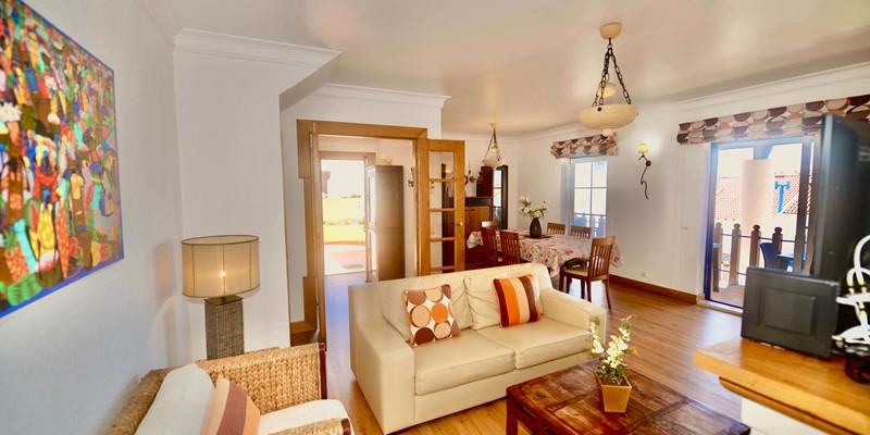 Lounge Space Of Ship Apartment For Holiday Rentals In Sao Martinho Do Porto Silver Coast Portugal