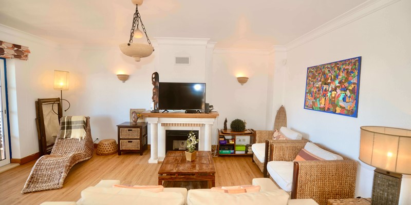 Lounge Area In Holiday Rental Ship Apartment In Sao Martinho Do Porto Silver Coast Portugal