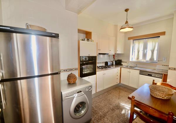 Kitchen Of Ship Apartment For Holiday Rentals In Sao Martinho Do Porto Silver Coast Portugal