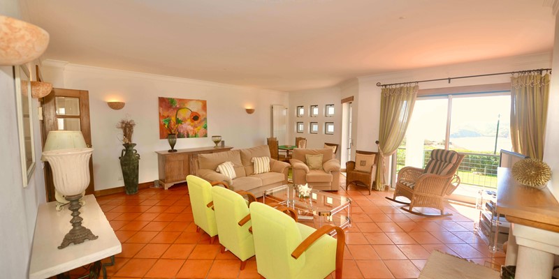 Lounge Seating Area In Holiday Rental Apartment Cereja In Sao Martinho Do Porto Silver Coast Portugal