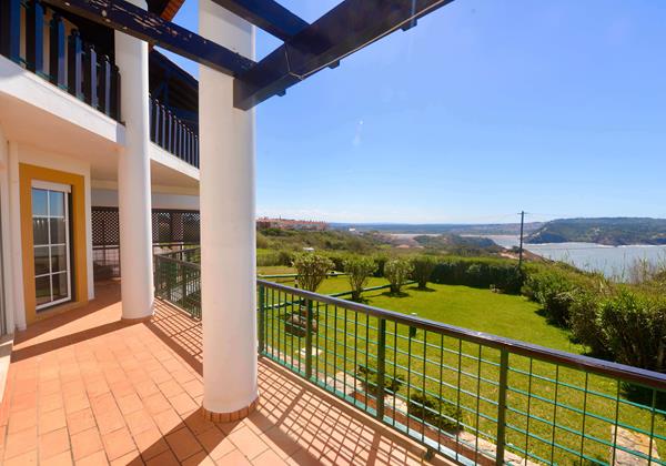 Bacony With View Over The Ocean In Holiday Rental Apartment Cereja In Sao Martinho Do Porto Silver Coast Portugal