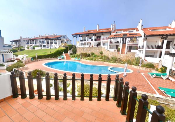 Rear Balcony At Apartment Blue In Sao Martinho Do Porto