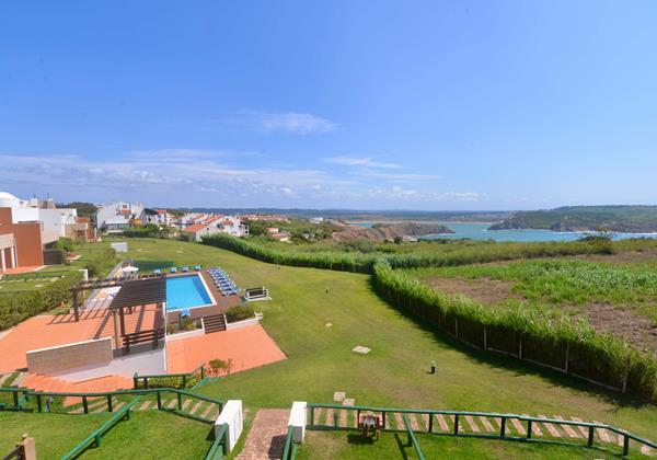 View Over The Sea And Complex From Catamaran Rooftop Terrace Silver Coast