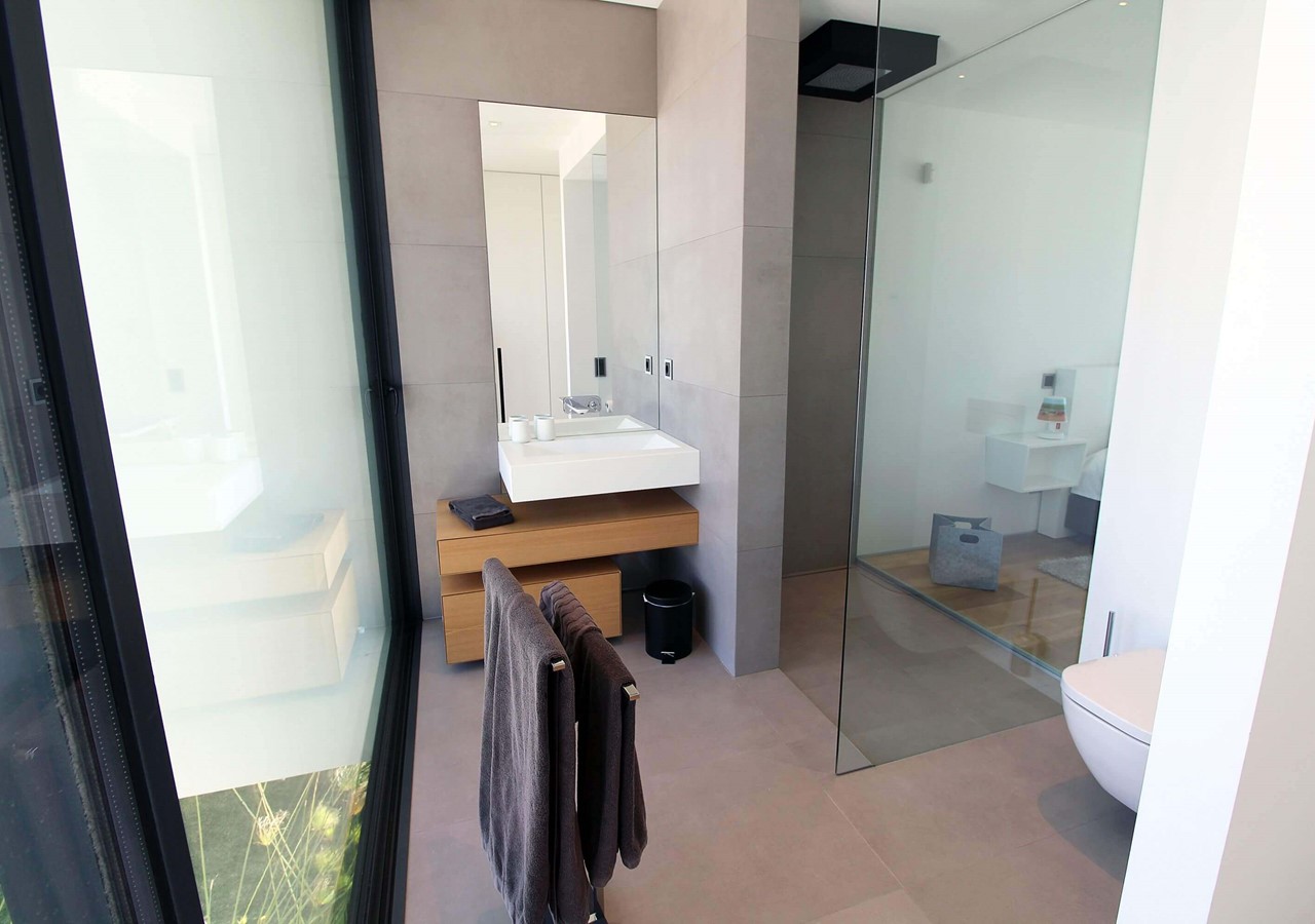 En-suite shower room in luxury villa