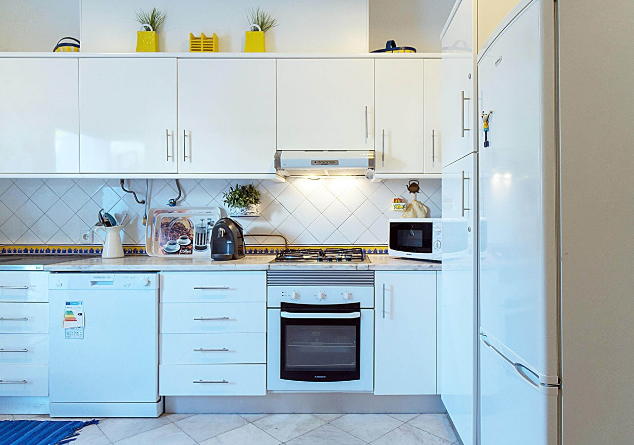 Well equipped kitchen in apartment in Vilamoura