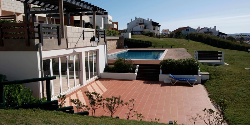 Cover Shot View From Garden Over Pool