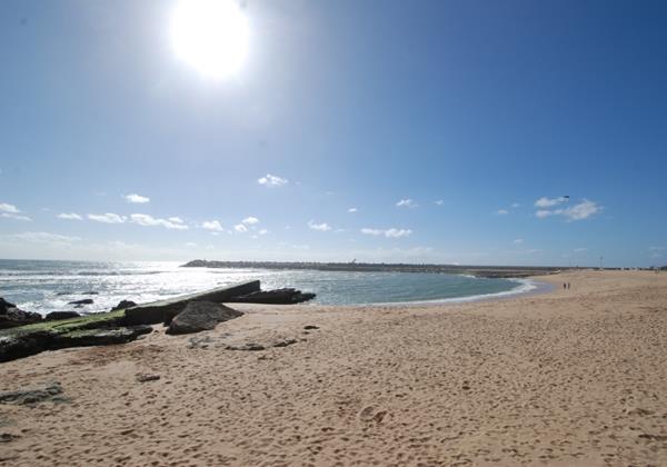 Sandy beach of Ericeira