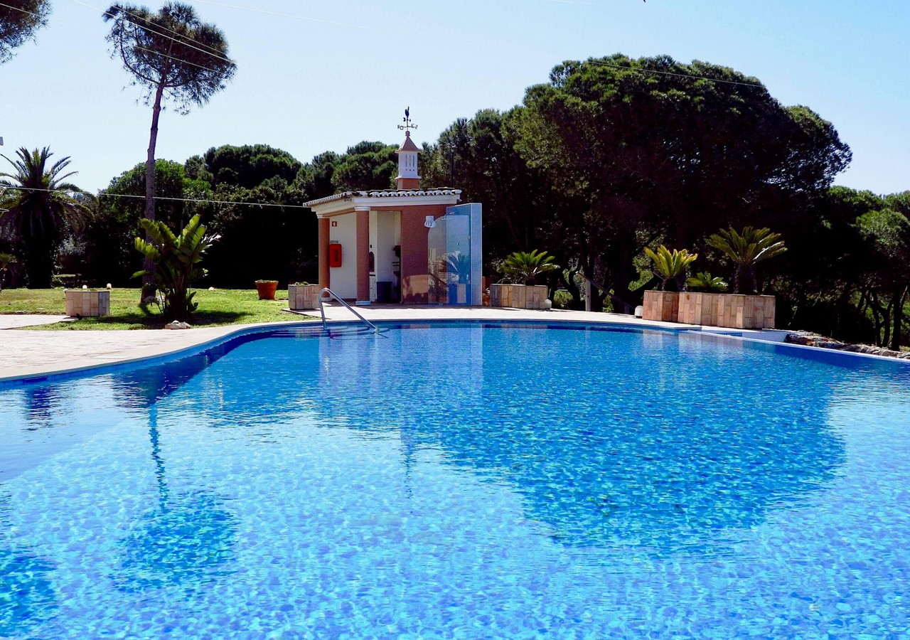 Barbecue next to pool