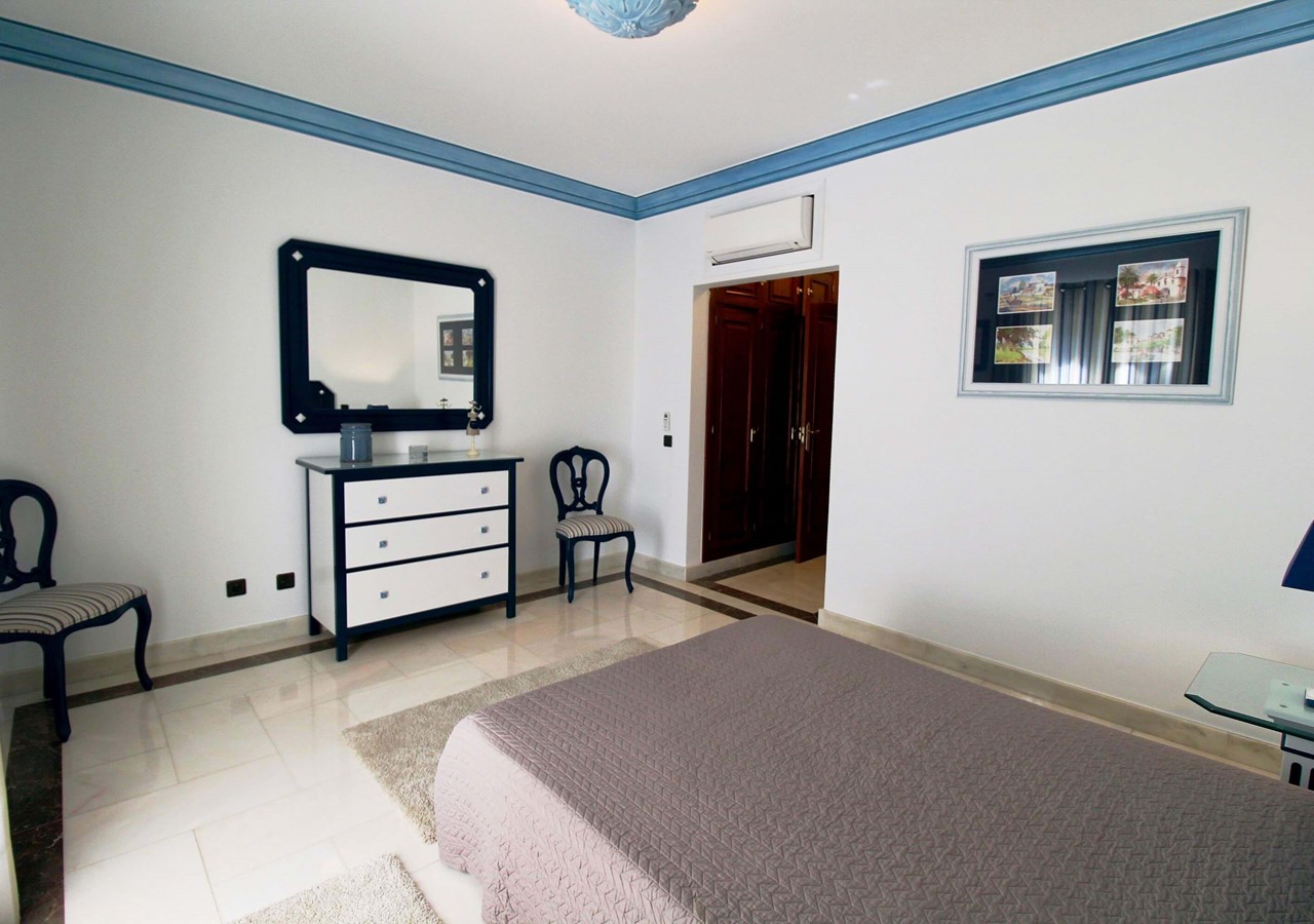 Large bedroom in luxury villa