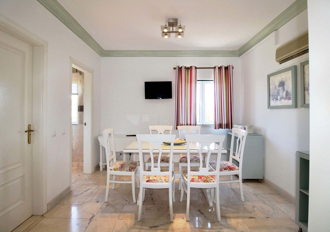 Dining area next to luxury kitchen