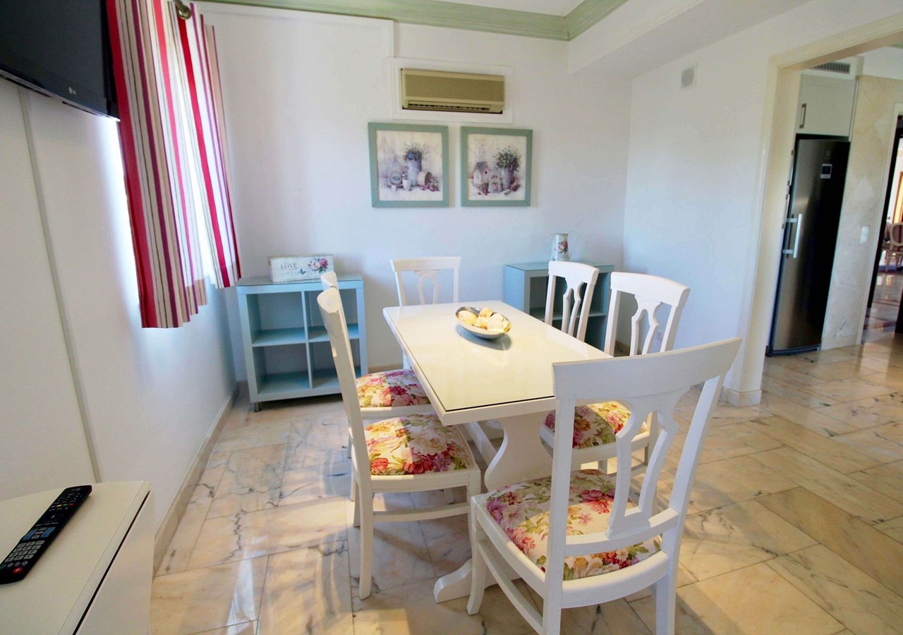 Dining area in luxury holiday home