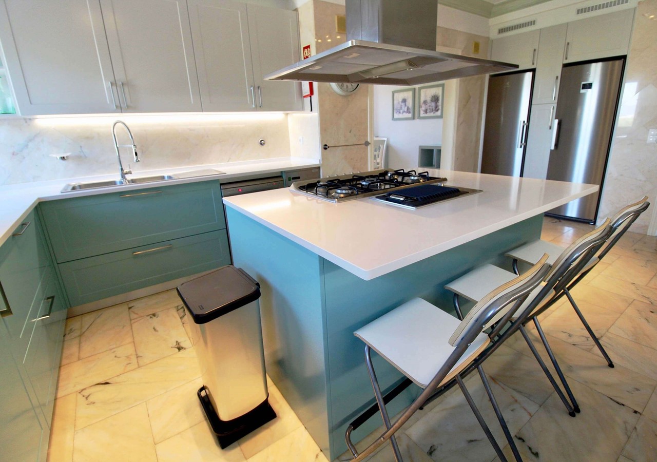 Beautiful kitchen in luxury holiday home in the Algarve