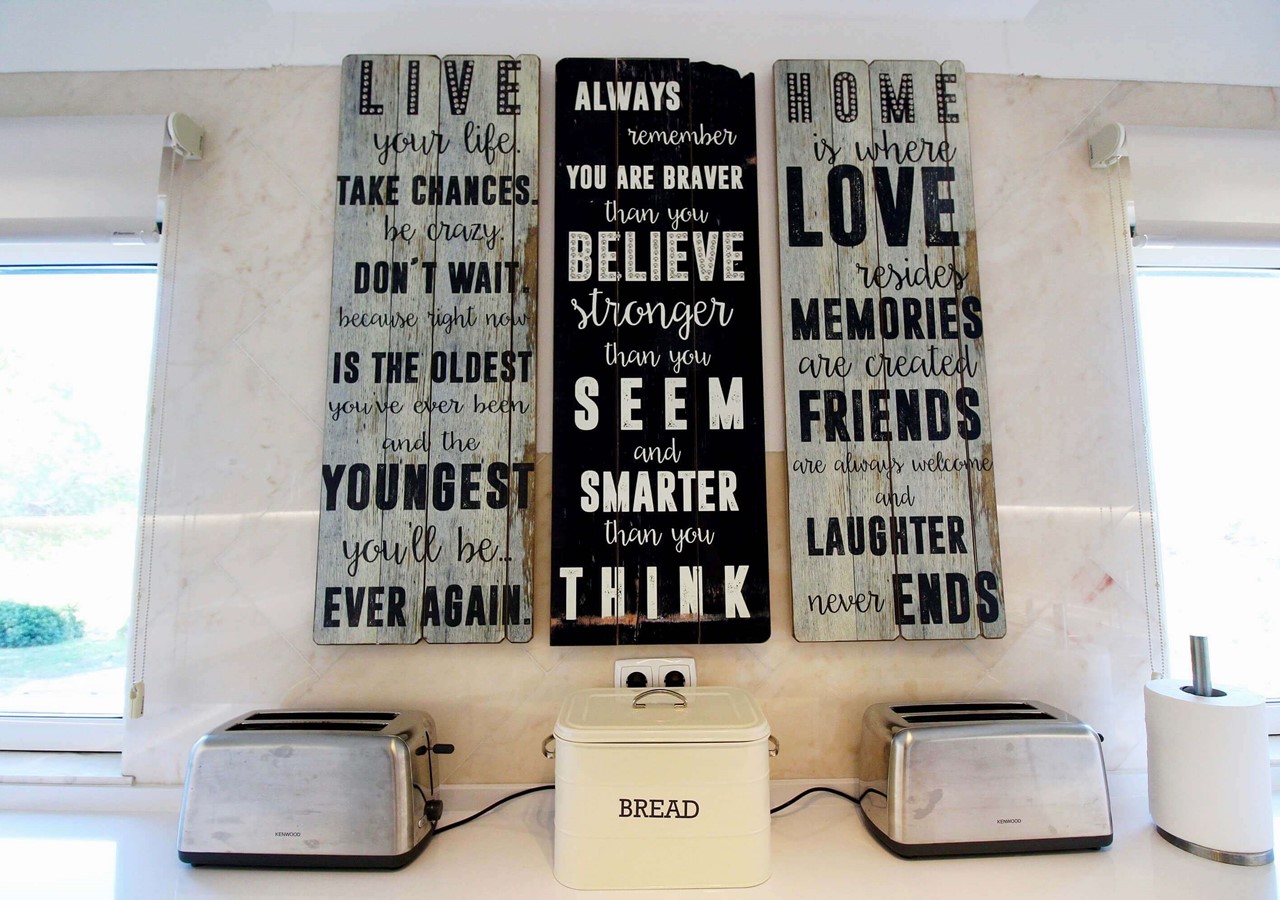 Beautifully decorated luxury kitchen