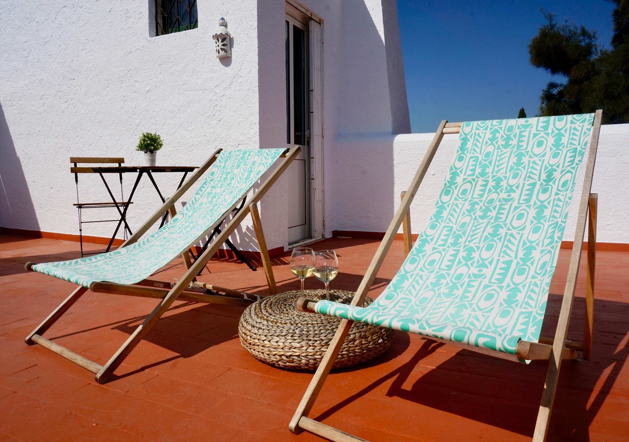 Sun-loungers in Villa Cove, Vilamoura