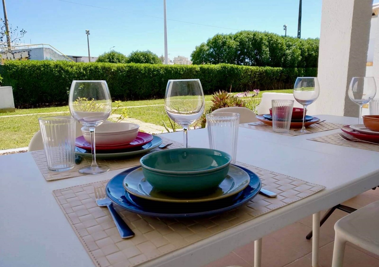Outdoor dining area of Vilamoura Villa
