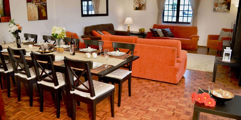 Dining Room In Beautiful Villa