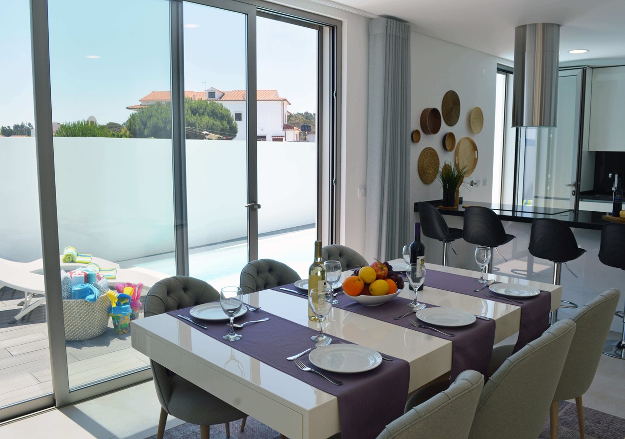 Dining Area With View Over The Pool