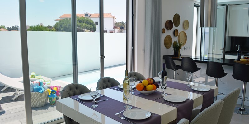 Dining Area With View Over The Pool
