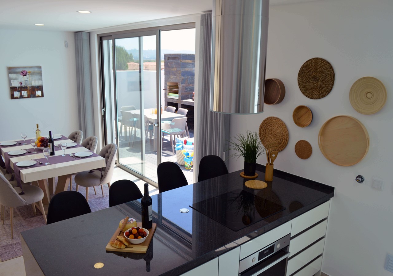 Kitchen Overlooking Dining Room