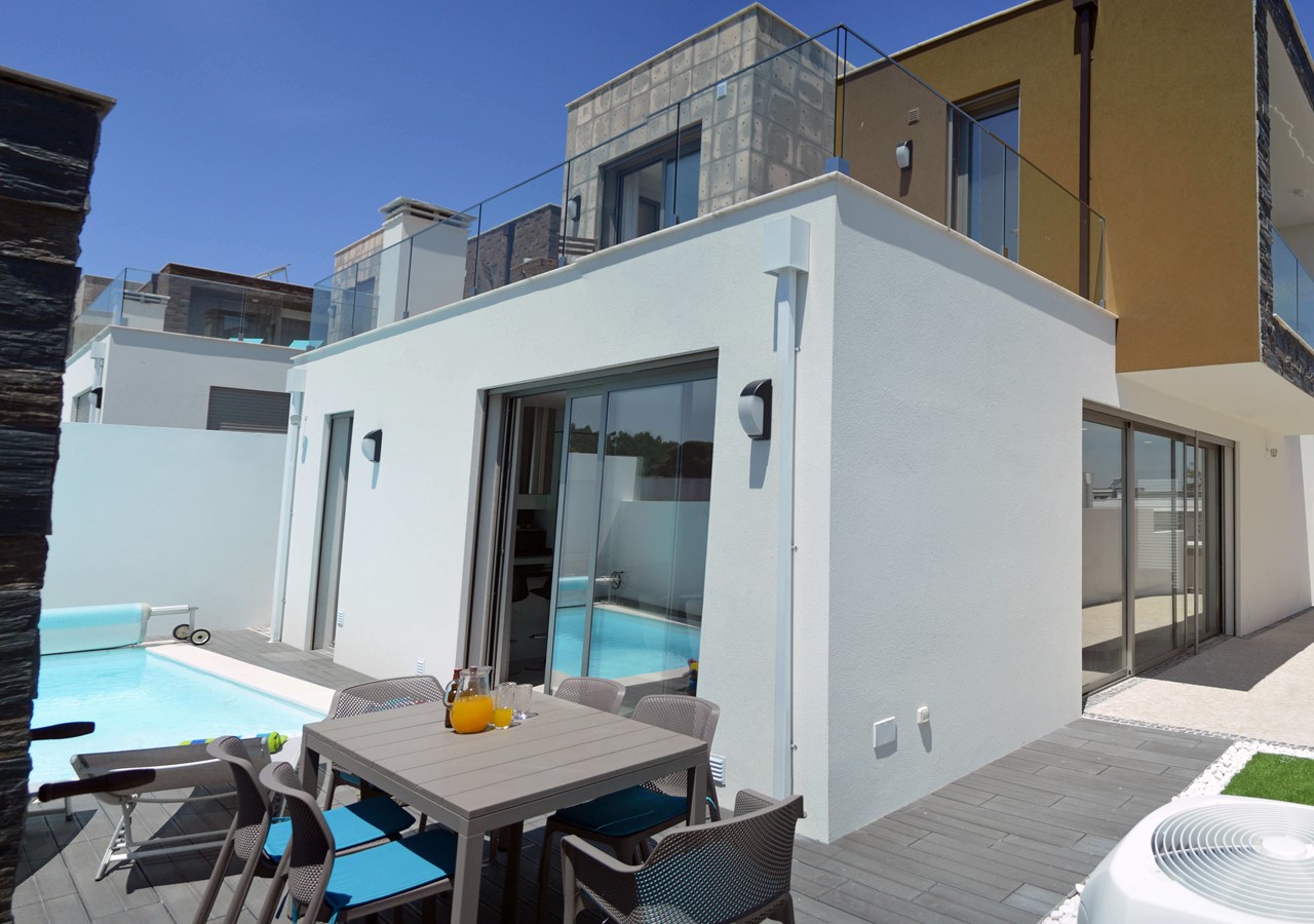 Private Patio With Heated Pool