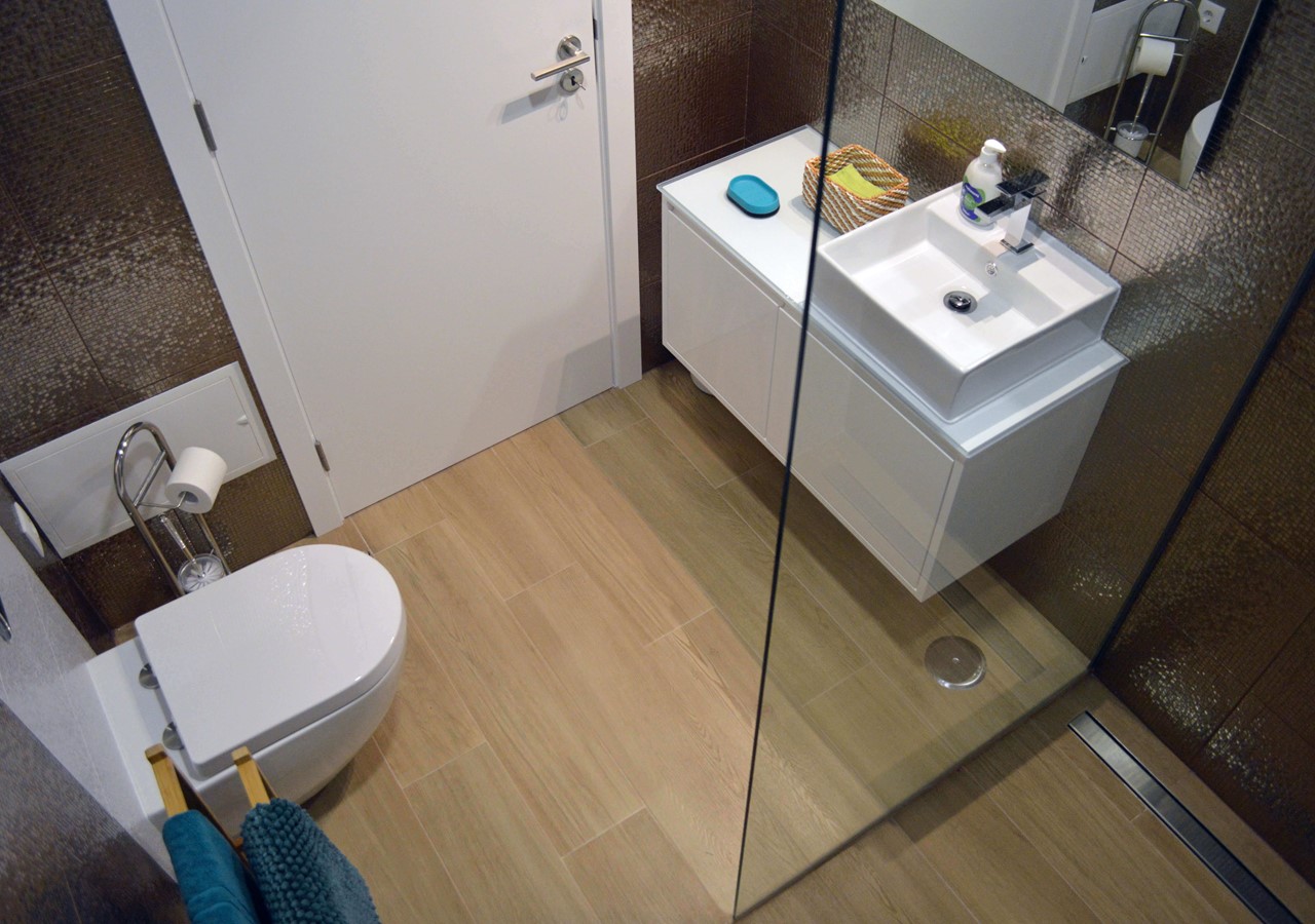 Shower room in the villa