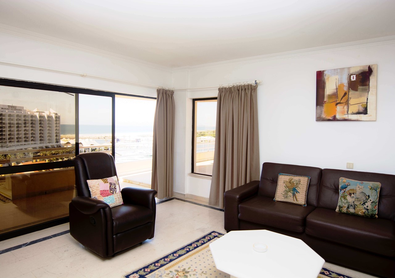 Lounge with satellite TV