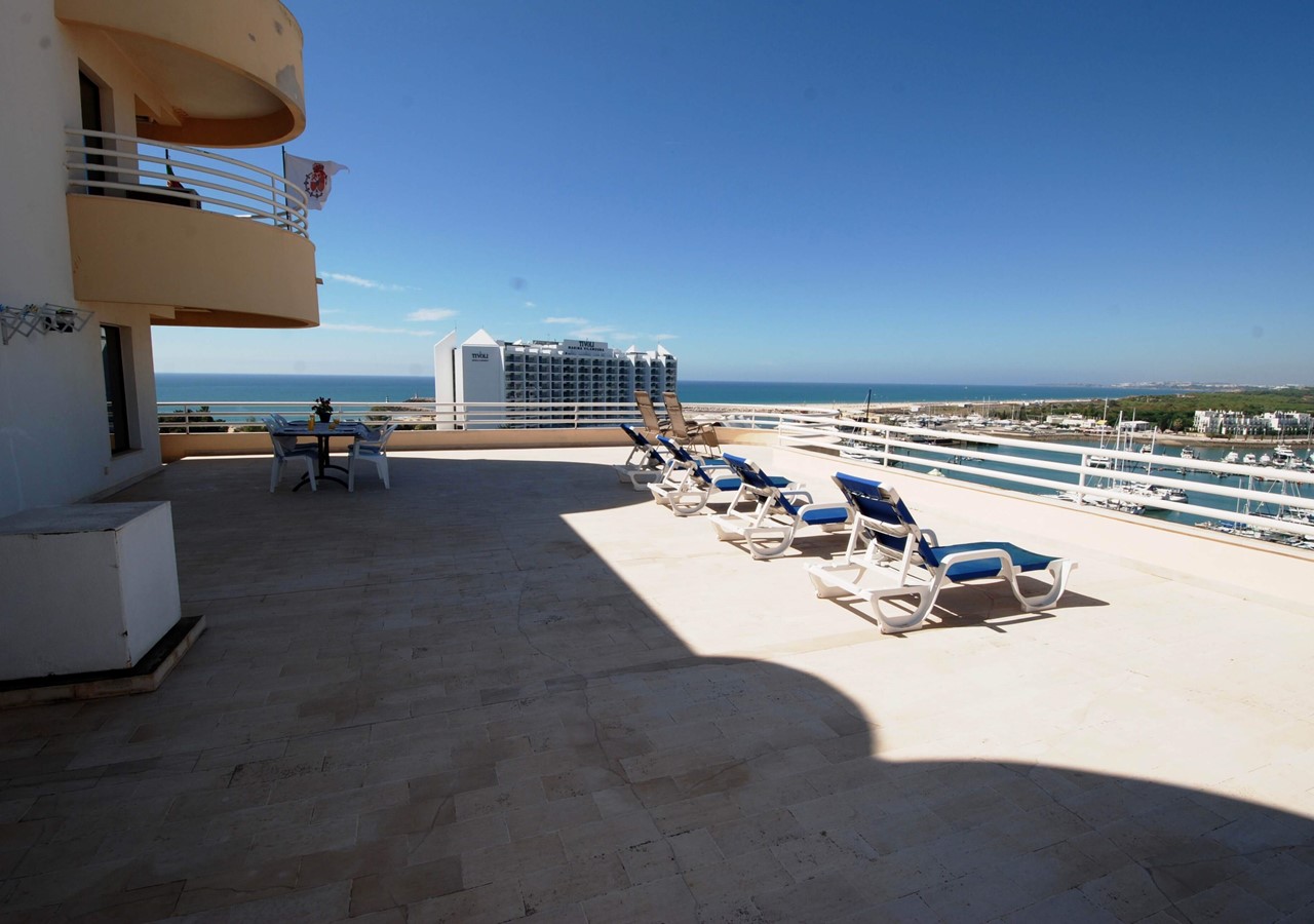 Large terrace with great views