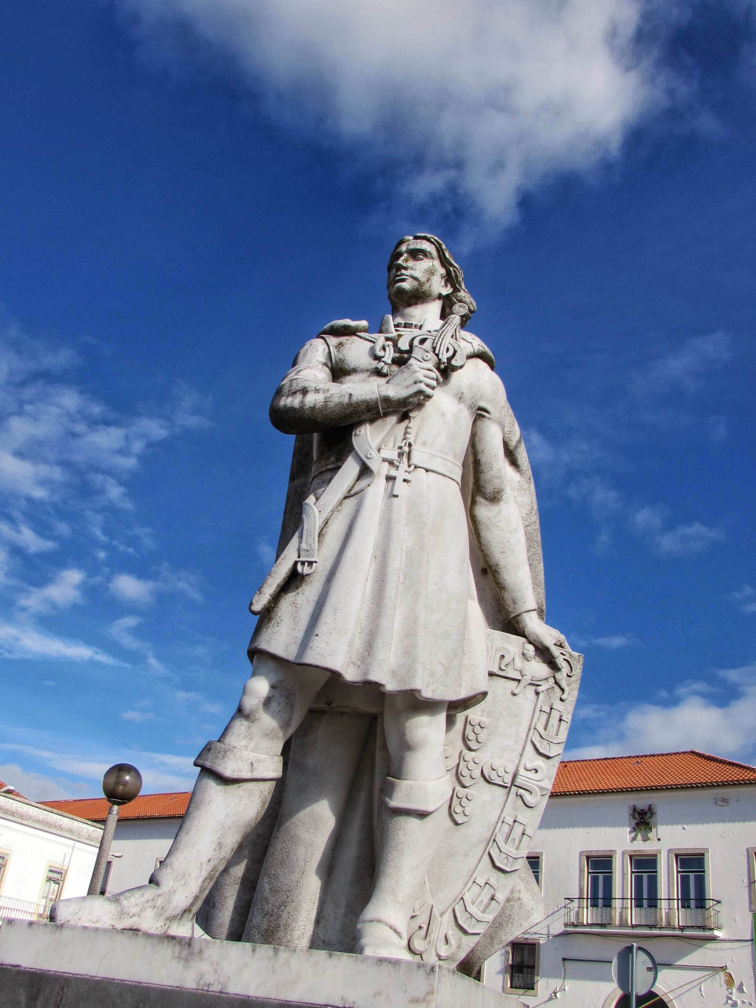 Many Bars Located Near Infante Santo Statue