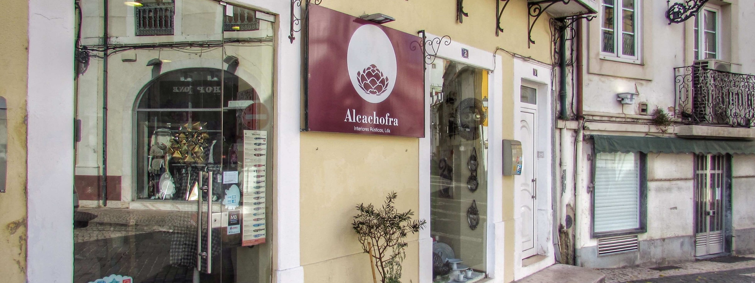 Sunny Old Quarter Shops Leiria