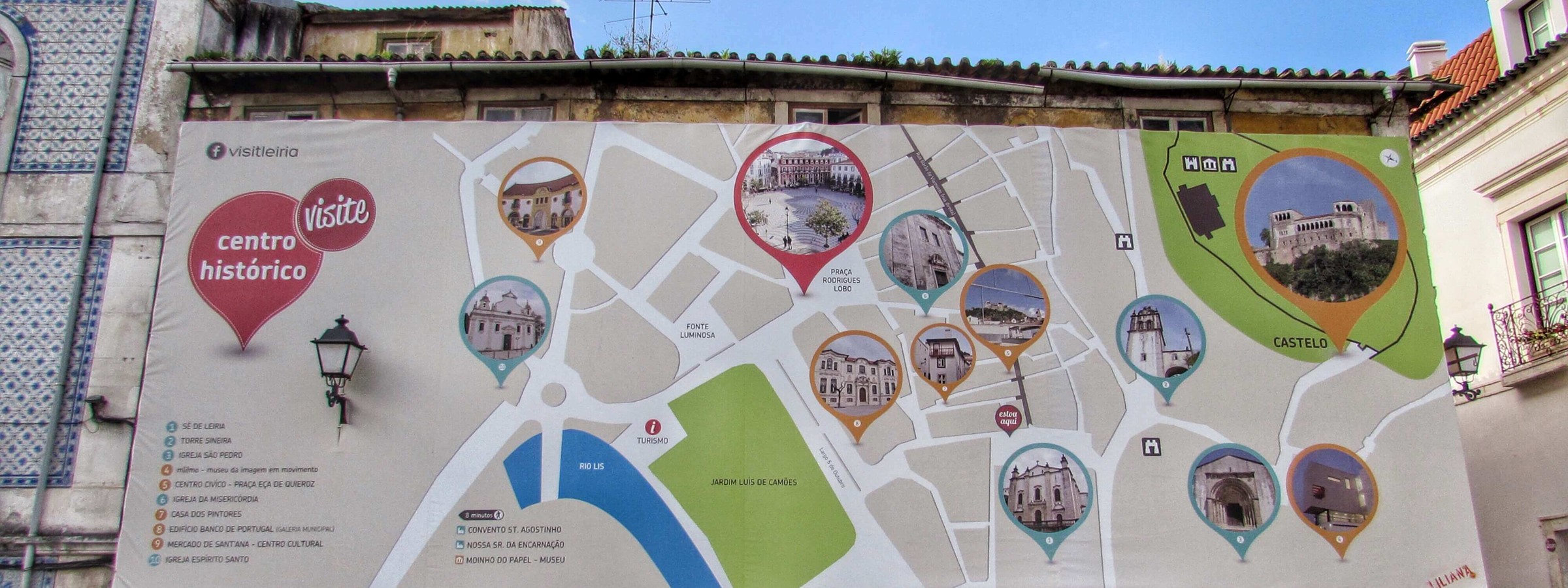 Helpful Map For Shopping Around Town Leiria