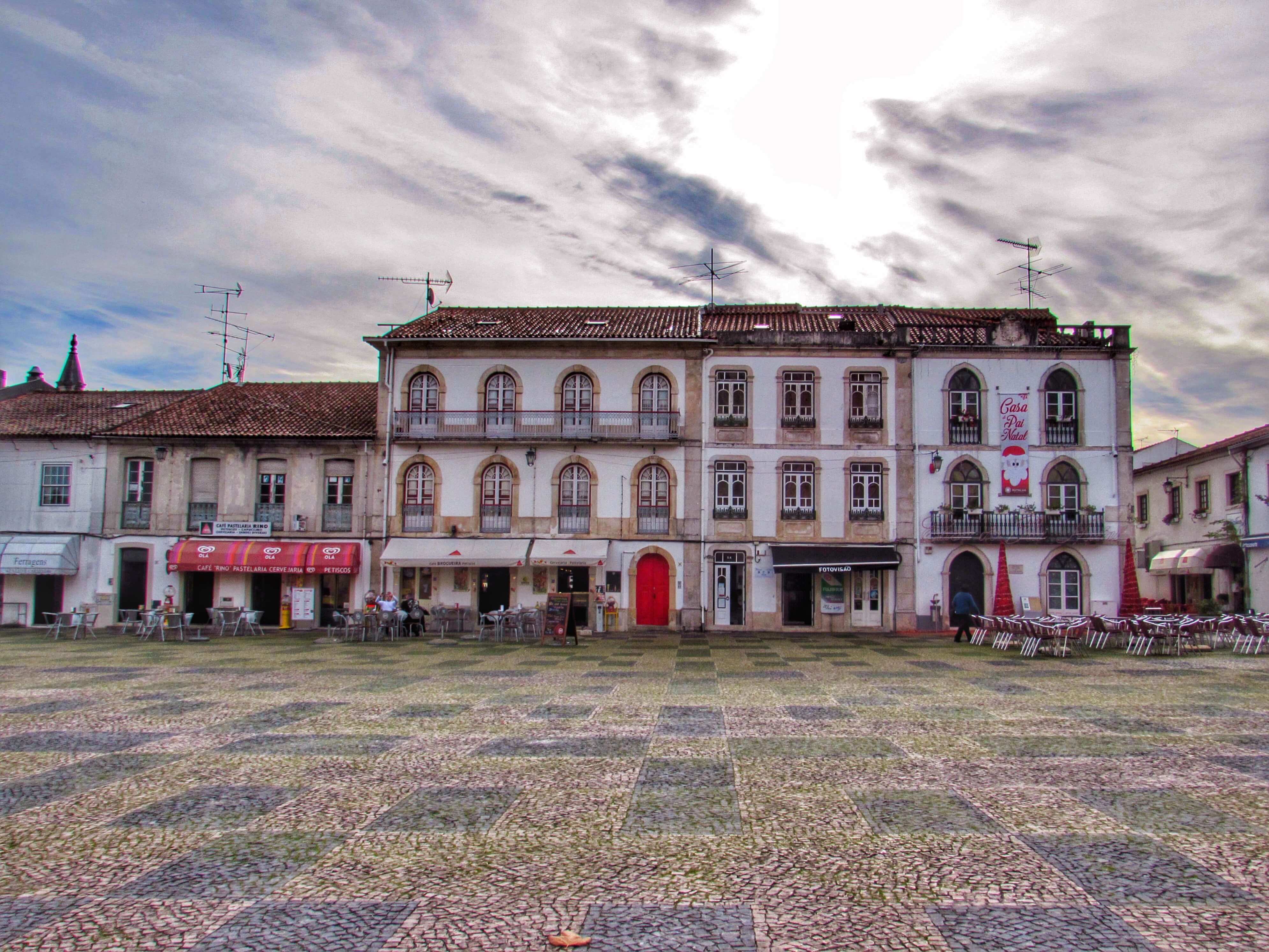 Great Square For A Drink At Sunset