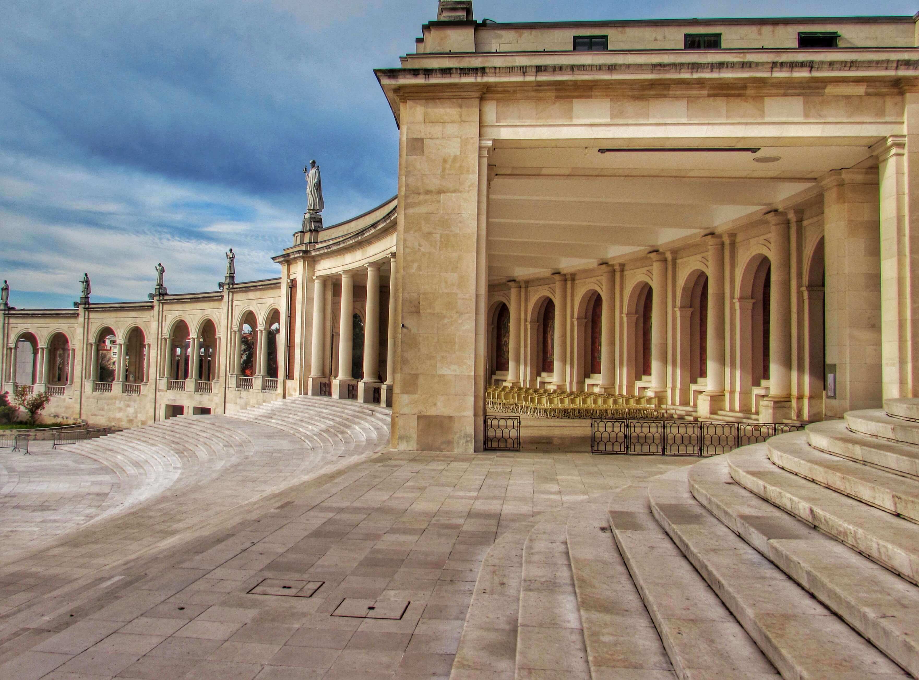The Basilica Of Our Lady Of Fatima Has Many Angles