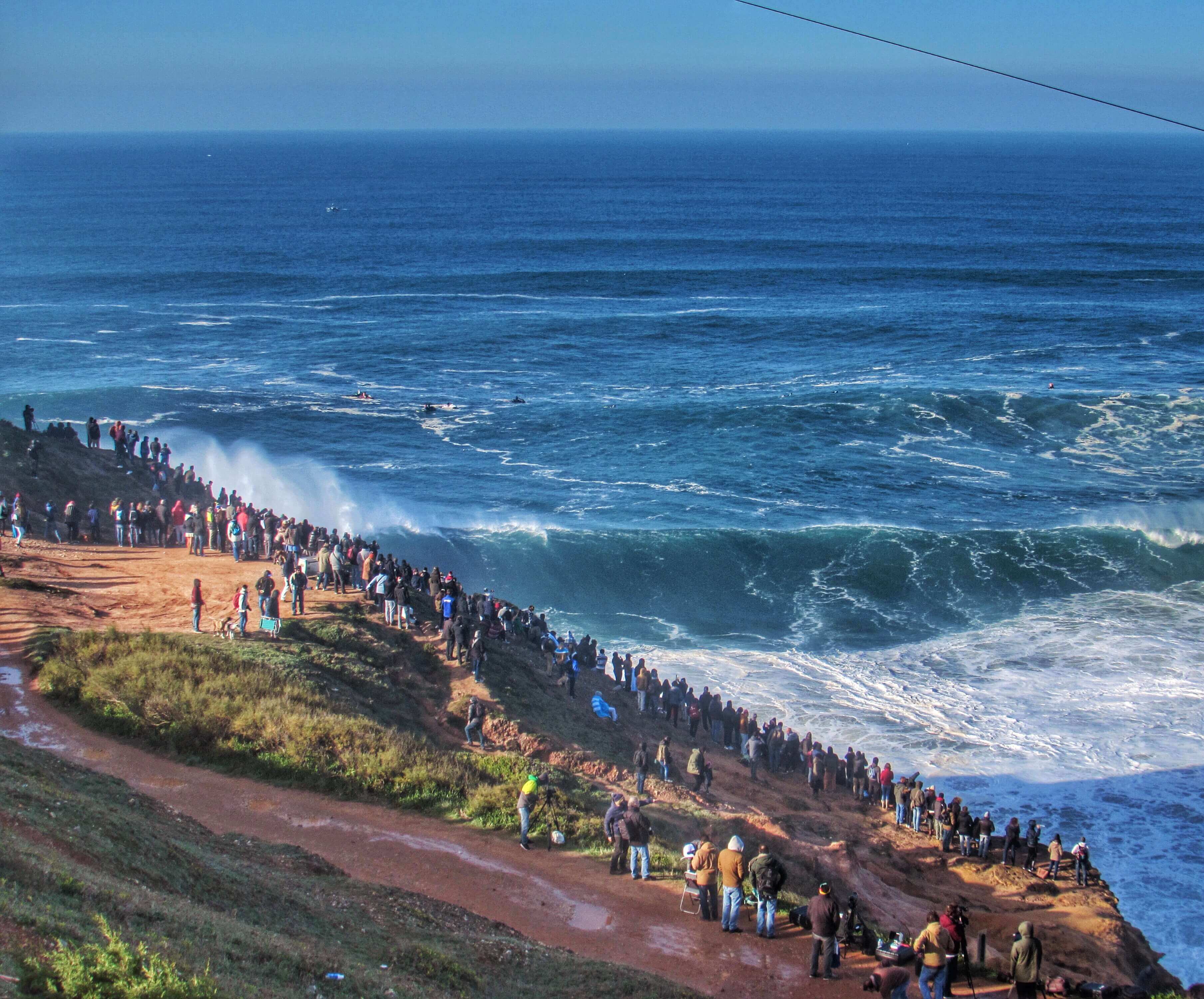 Spectators At Big Wave Event